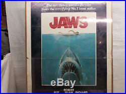 Jaws 1975 Original Movie Poster Vintage Litho 75/155 Steven Spielberg 27 x 41