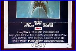 Jaws Original Movie Poster 1sh 1975 Spielberg Shark Horror Vintage