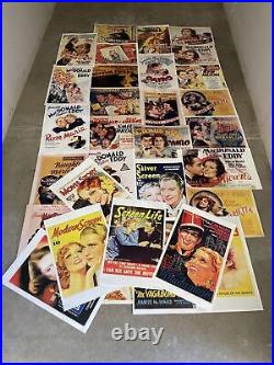 Jeanette MacDonald vintage movie poster Lot Of 30