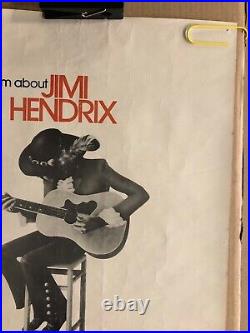 Jimi Hendrix Original Vintage Poster Movie Documentary Music Memorabilia 1973