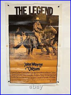 John Wayne Chisum Movie Poster Vintage 1970 Original