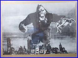 KING KONG the Movie Vintage Poster black and white 1971 Inv#1689