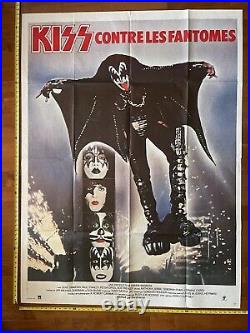 KISS ATTACK OF THE PHANTOMS FRENCH MOVIE POSTER 47x 63 ORIGINAL VINTAGE RARE