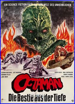Kerwin Mathews OCTAMAN original vintage 1 sheet movie poster 1976