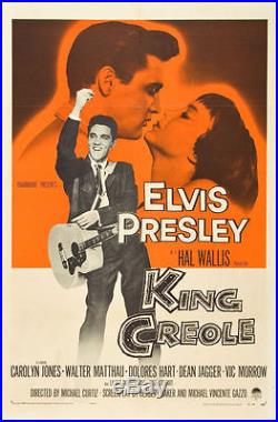King Creole Elvis Presley Original Vintage Movie Poster 1 Sheet