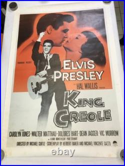 King Creole Elvis Presley Vintage Movie Poster Directed Michael Curtiz