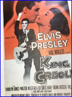 King Creole Elvis Presley Vintage Movie Poster Directed Michael Curtiz