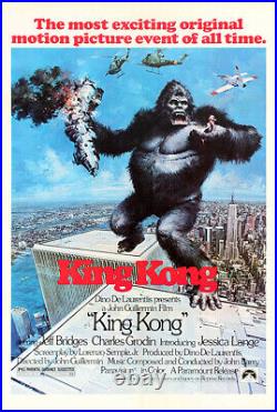 King Kong (1976) Vintage Adventure/Fantasy Movie Poster