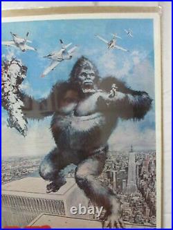 King Kong Movie Character Vintage Poster Garage 1976 Cng644