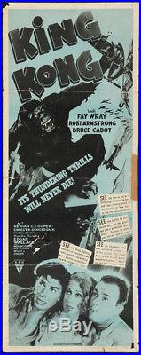 King Kong Movie Poster Insert Vintage Original, 1952
