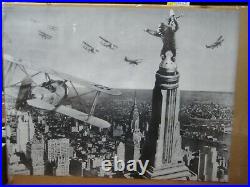 King Kong Vintage 1960's movie poster empire state 14159