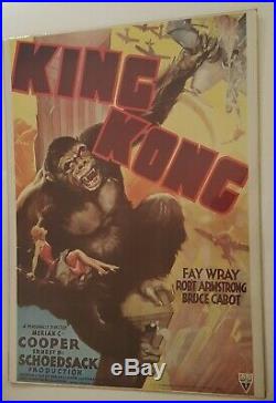 King Kong Vintage Rko 1933 Movie Poster 1976 Original Portal Pub. 20 X 28