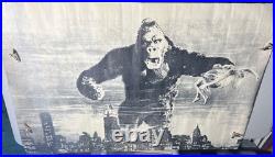 LARGE King Kong Vtg Movie Poster 1967 Famous Faces 29x41 Original FULL SIZE