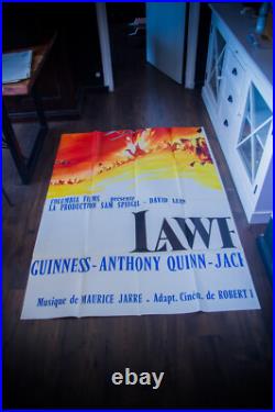 LAWRENCE OF ARABIA French 10 Sheet Vintage Movie Poster Original 1962