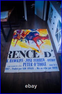 LAWRENCE OF ARABIA French 10 Sheet Vintage Movie Poster Original 1962