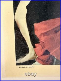 LA DOLCE VITA Fellini Italian Locandina Vintage Movie Poster Original 1960 Linen