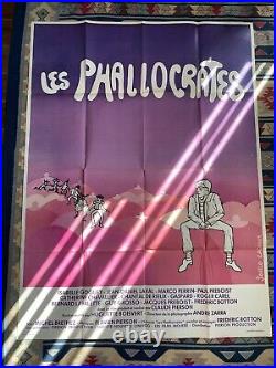 LES PHALLOCRATES 1980 RARE Original French Movie Poster 4x6 ft