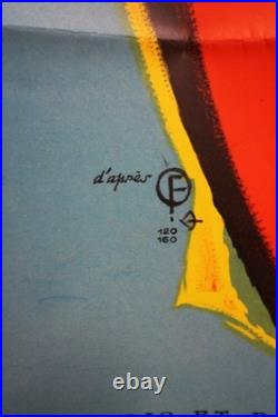 LE CHÔMEUR DE CLOCHEMERLE 1957 Vintage French Original Movie Poster 115x156cm