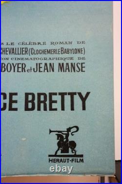 LE CHÔMEUR DE CLOCHEMERLE 1957 Vintage French Original Movie Poster 115x156cm