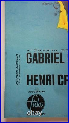 LE CHÔMEUR DE CLOCHEMERLE 1957 Vintage French Original Movie Poster 115x156cm