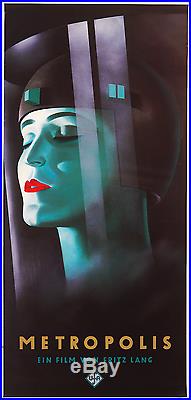 LINEN- ORIGINAL XL Vintage Silent Movie Poster METROPOLIS 1927 Science Fiction