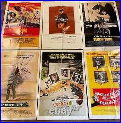 LOt QTy 18 vintage 27x41 movie poster Original One sheet 1970-80's