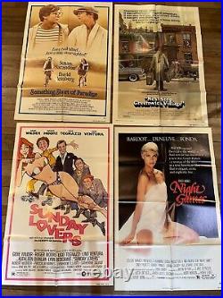 LOt QTy 18 vintage 27x41 movie poster Original One sheet 1970-80's