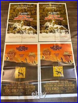 LOt QTy 18 vintage 27x41 movie poster Original One sheet 1970-80's