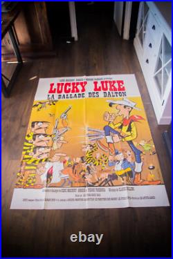 LUCKY LUKE BALLAD OF DALTONS French Grande Vintage Movie Poster LUCKY LUKE BALLAD OF DALTONS French Grande Vintage Movie Poster