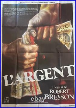 L'Argent (1983) movie poster Italian 1st print 2-sheet Vintage RARE