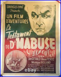 Le Testament du Dr. Mabuse Original Vintage Movie Poster (1933)