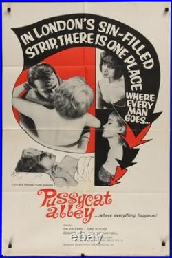 London, Pussycat Alley Vintage Movie Poster SEXPLOITATION