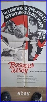 London, Pussycat Alley Vintage Movie Poster SEXPLOITATION