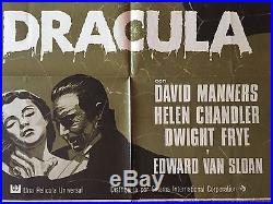 Lot-2 Universal Pictures Vintage Original Movie Posters Frankenstein & Dracula
