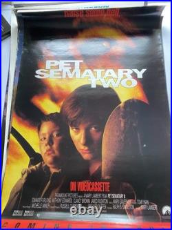 Lot B 5 Vintage Movie VHS Video Promo Posters Star Wars Pet Sematary II Seagal