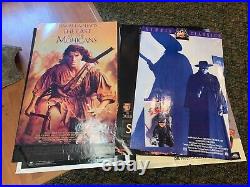 Lot Of 25 Vintage Video Store Movie Promo Posters Theater Action