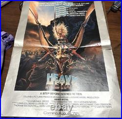 Lot Of 2 Original 1981 Vintage HEAVY METAL Movie Posters 18x25