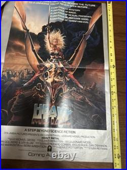 Lot Of 2 Original 1981 Vintage HEAVY METAL Movie Posters 18x25