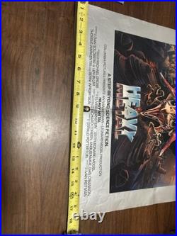 Lot Of 2 Original 1981 Vintage HEAVY METAL Movie Posters 18x25