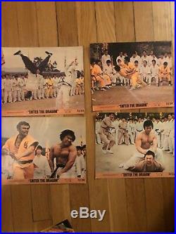 Lot Of Vintage Bruce Lee magazines movie cards books posters and autographs