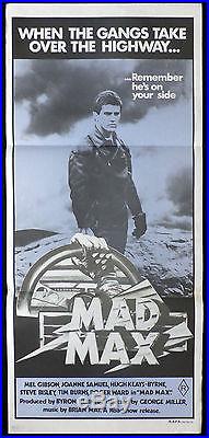 MAD MAX Vintage Original Australian daybill Movie poster Mauve