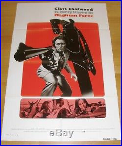 MAGNUM FORCE (1973) Clint Eastwood Rare Original Vintage US One Sheet Poster