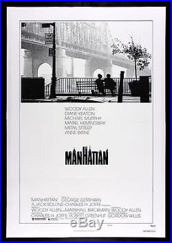MANHATTAN CineMasterpieces 1979 VINTAGE NEW YORK BRIDGE ORIGINAL MOVIE POSTER