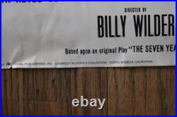 MARILYN MONROE vintage 1986 SEVEN YEAR ITCH movie poster