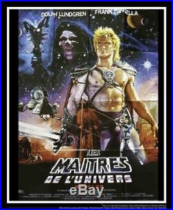 MASTERS OF THE UNIVERSE 4x6 ft Vintage French Grande Movie Poster Original 1987