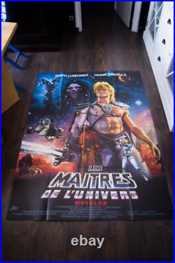 MASTERS OF THE UNIVERSE French Grande Vintage Movie Poster Original 1987