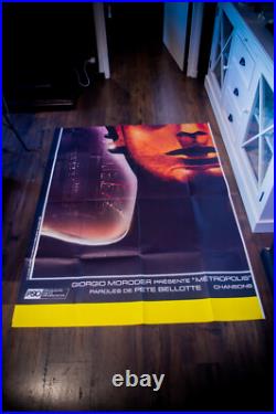 METROPOLIS Fritz Lang French 8 Sheet Vintage Movie Poster Original R1984
