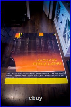 METROPOLIS Fritz Lang French 8 Sheet Vintage Movie Poster Original R1984