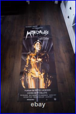 METROPOLIS? Fritz Lang Large French Door Vintage Movie Poster Original R1984