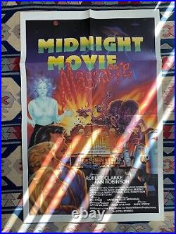 MIDNIGHT MOVIE MASSACRE 1988 RARE Original Vintage Movie Poster 27x40 in